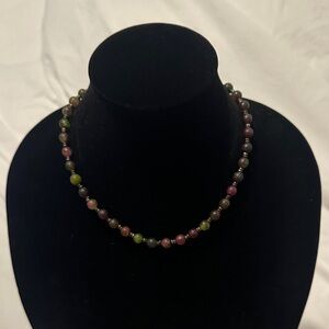 Elegant Multicolor Beaded Necklace & Earrings